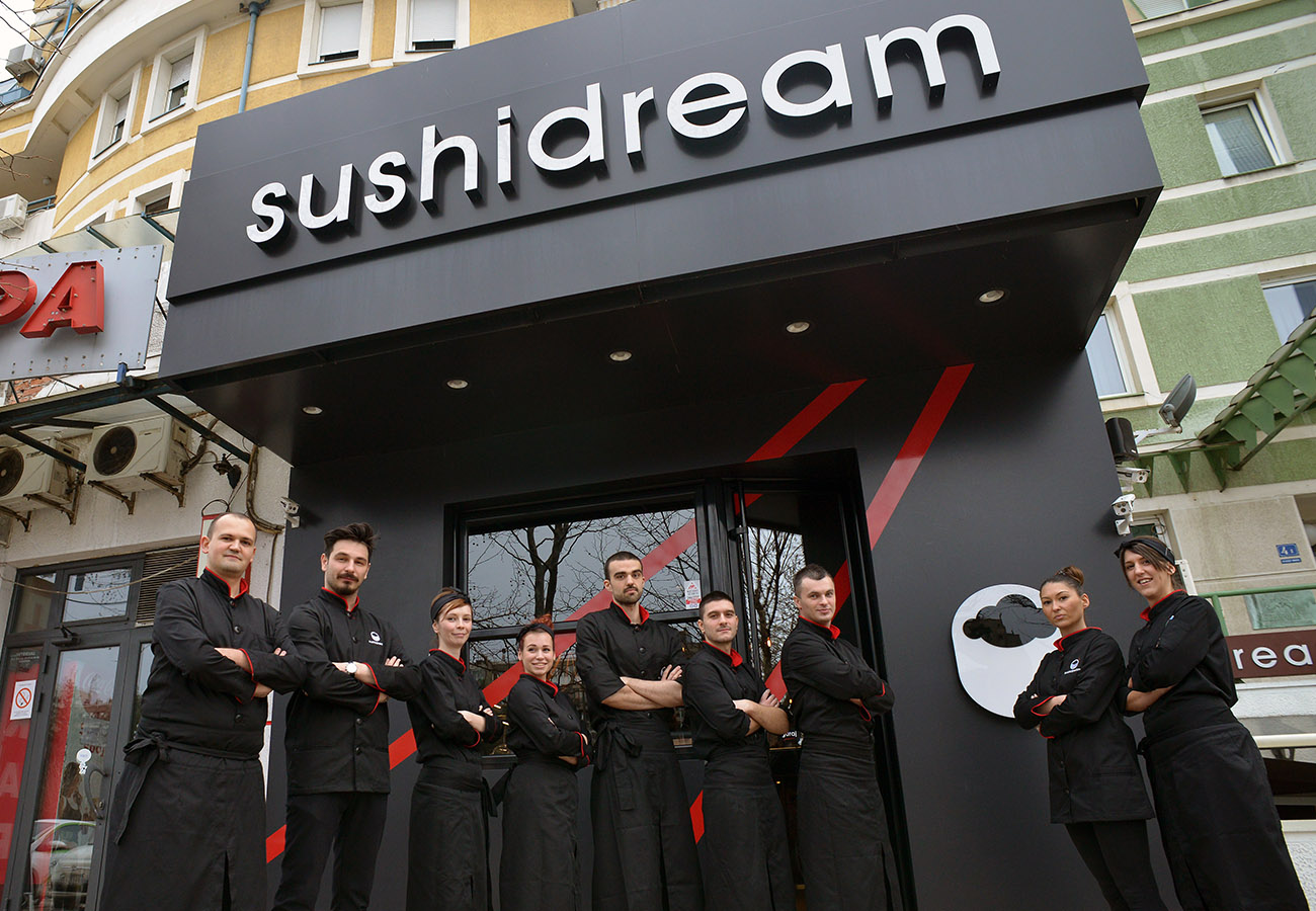 sushi dream znak osoblje